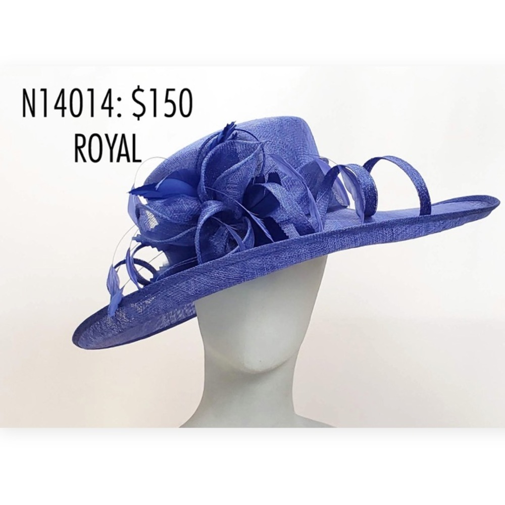 Royal Blue Kentucky Derby Hat Base